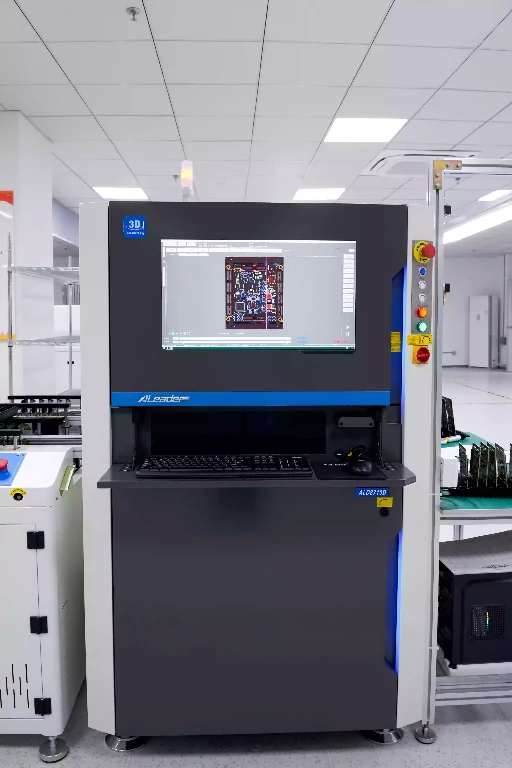 3D AOI inspection station used to catch solder joint shape and volume defects