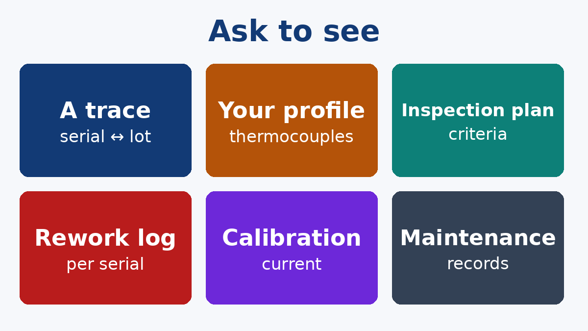 Questions to ask about equipment for a high-reliability build