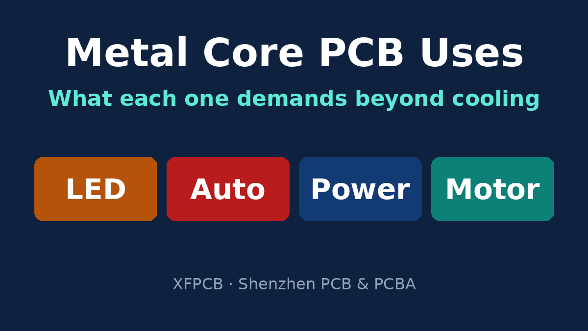 Metal core PCB applications in LED lighting, automotive, power conversion and motor drives