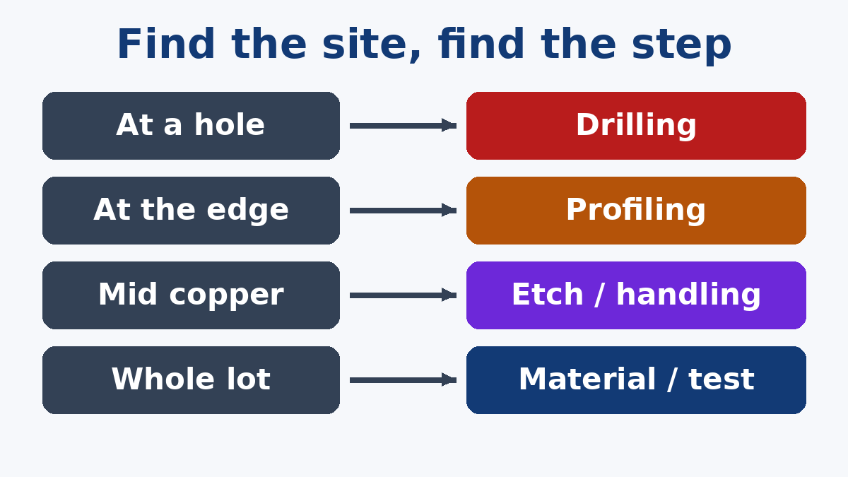 Where common metal core PCB defects originate