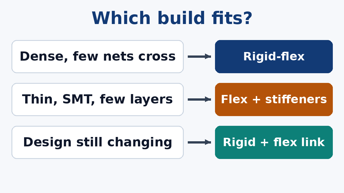 Choosing between the three builds