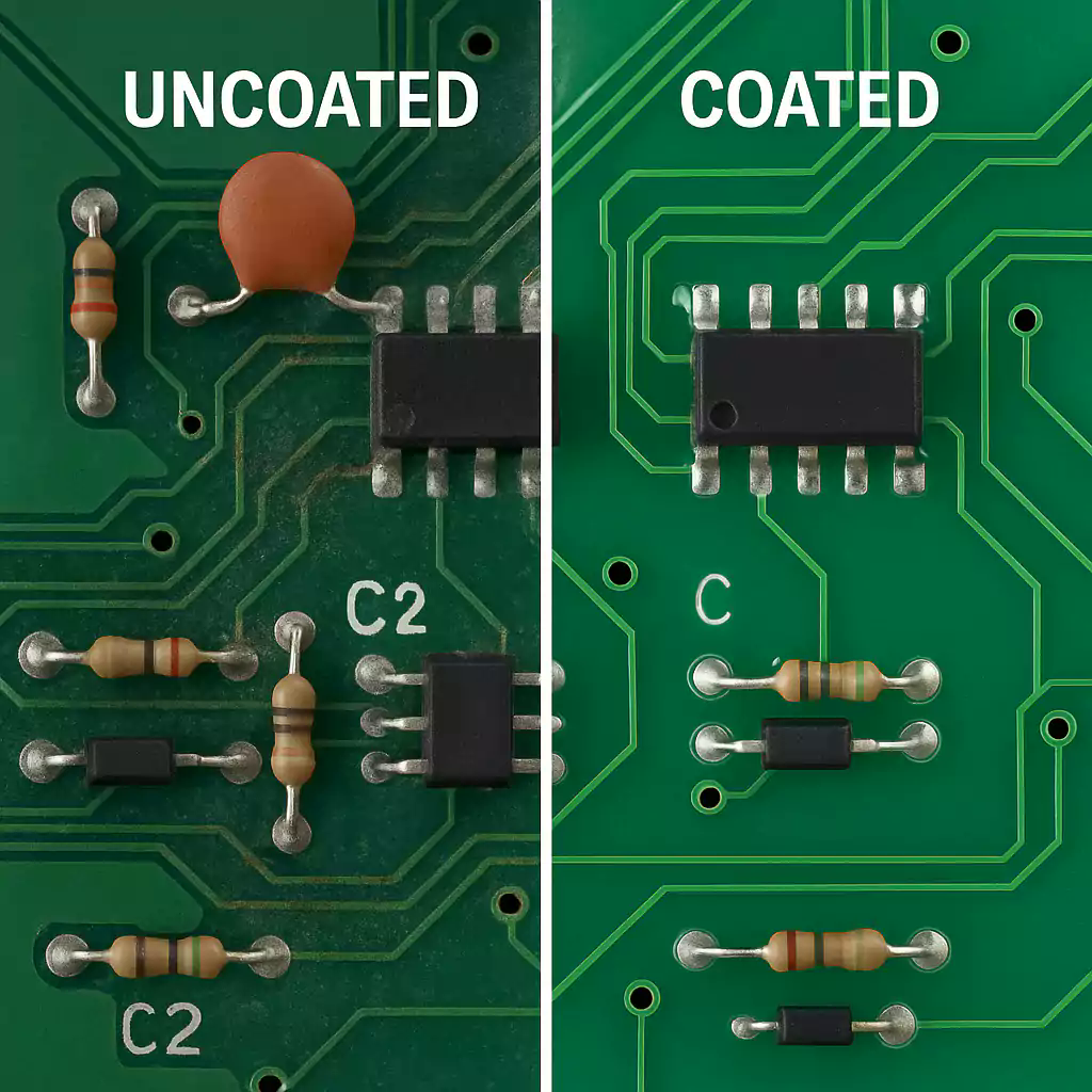 Coated versus uncoated PCB assembly comparison for conformal coating buyer decisions