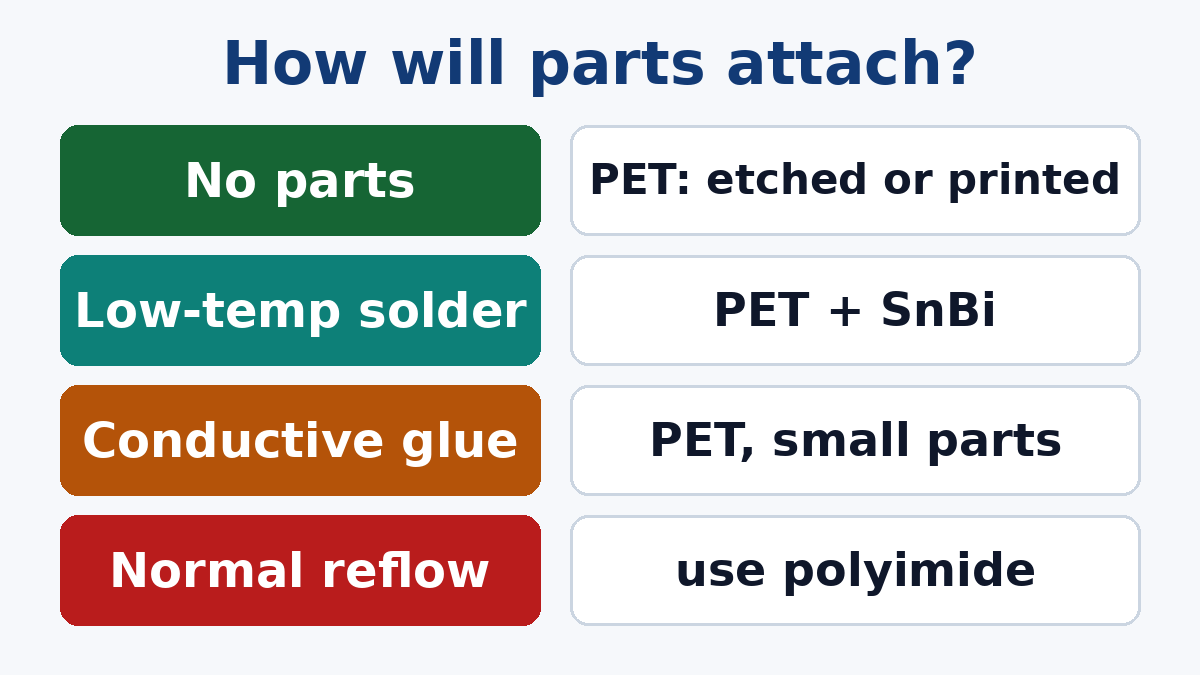 Assembly method decides the PET construction