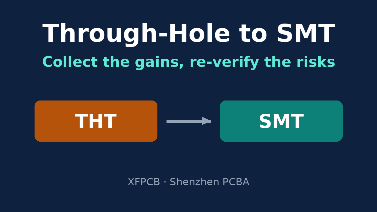 Converting a through-hole PCB design to surface mount technology