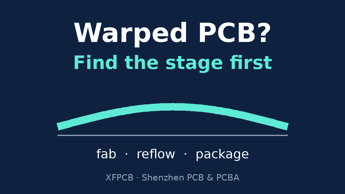 Warped PCB root cause: find whether warping started at the fab, in reflow or from package mismatch