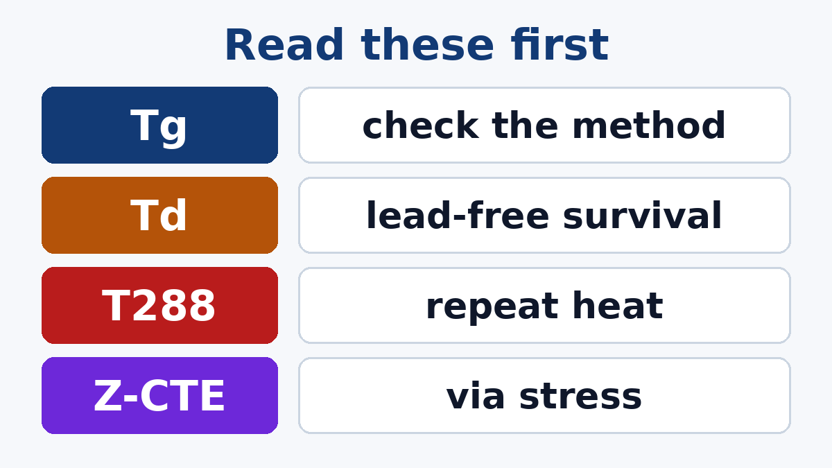 The datasheet values that matter most